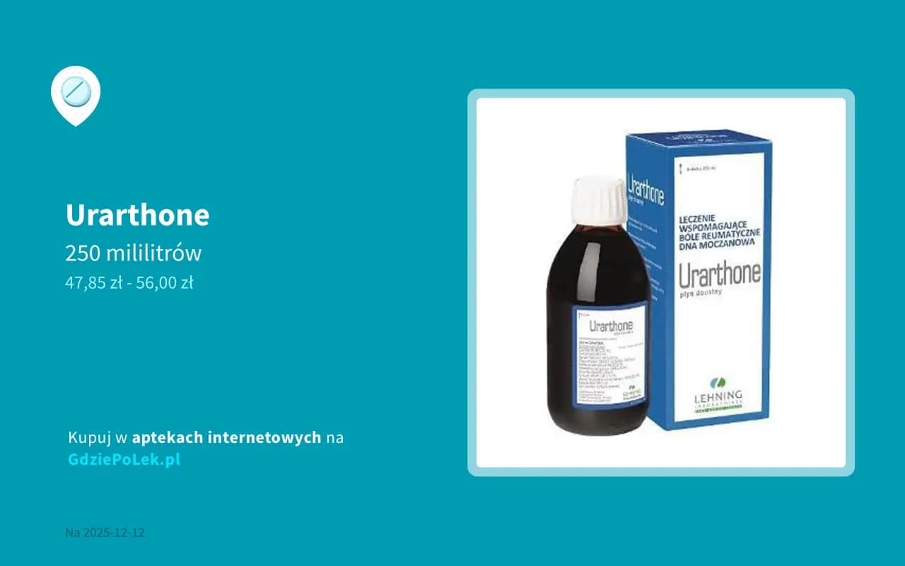 Urarthone bez recepty: Czy kupisz go w aptece i ile kosztuje?